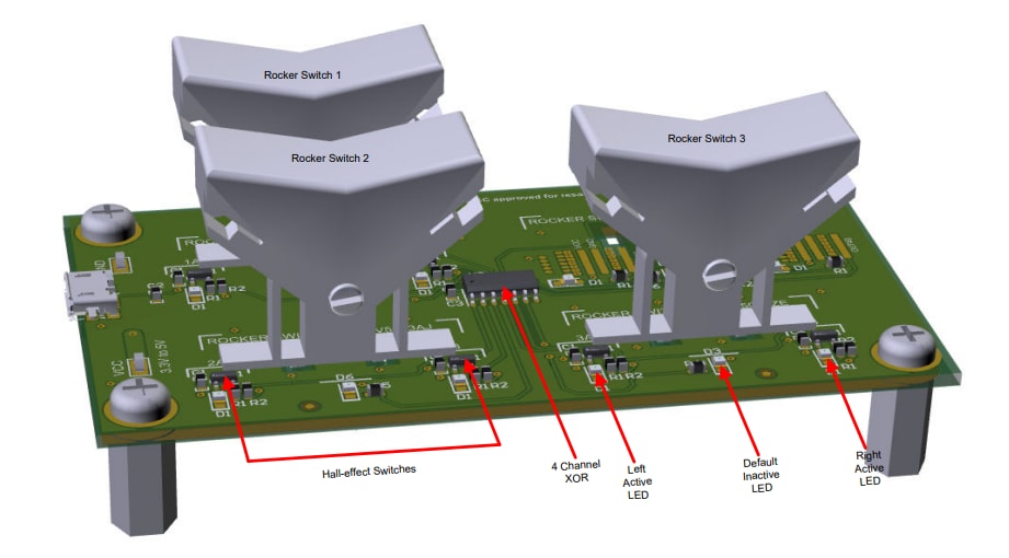 Texas Instruments HALL-HMI-ROCKER-EVM Evaluation Module