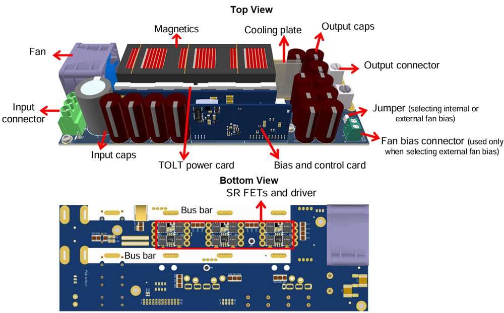 Mechanical Drawing - Infineon Technologies EVAL_5K5W_3PH_LLC_SIC2 Interleaved LLC Converter