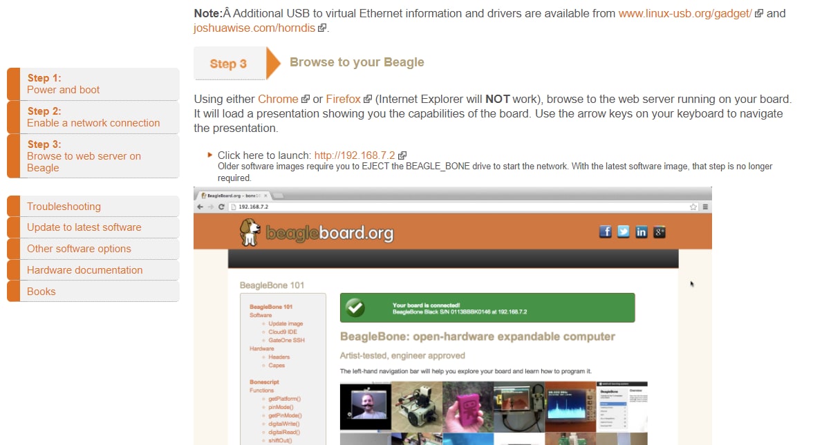 Browse to your Beagle.